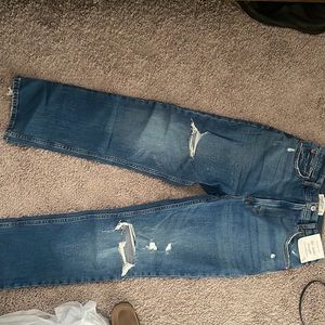 Abercrombie & Fitch The Ankle Straight Ultra High Rise Jeans